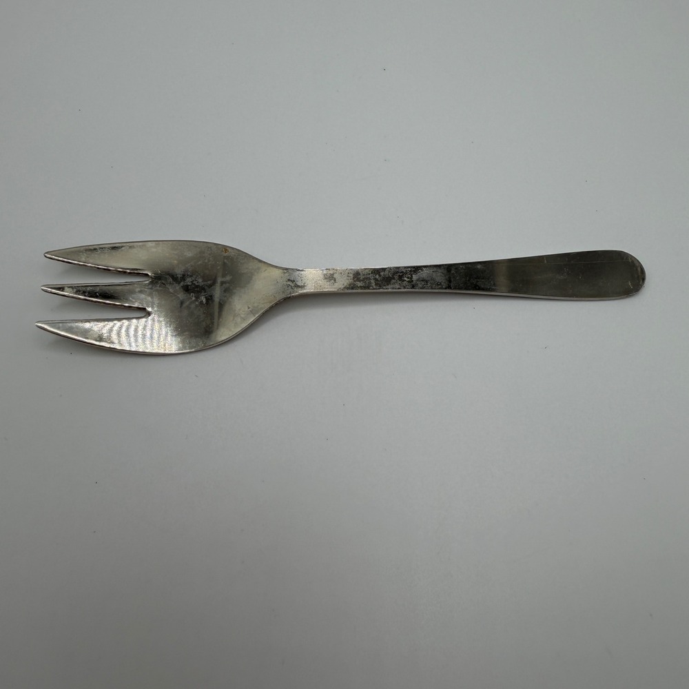 Vintage Italian Silver Plated‎ Serving Fork 3-Tine Fork Made in Italy